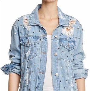 Sunset + Spring Denim Jacket with studs